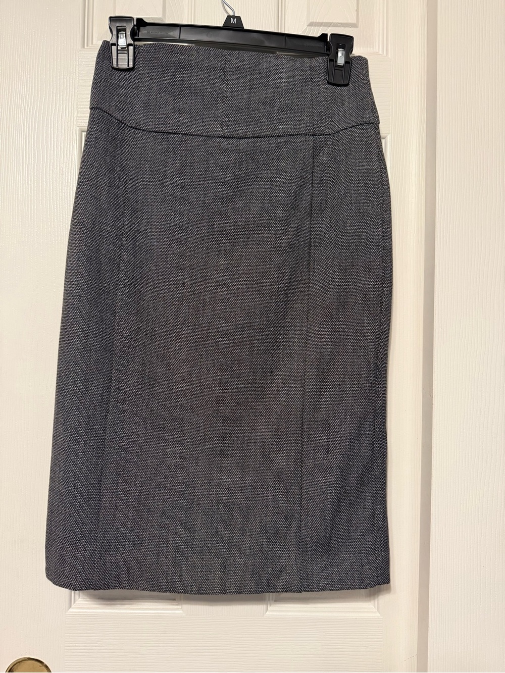 Express Charcoal Herringbone Pencil Skirt